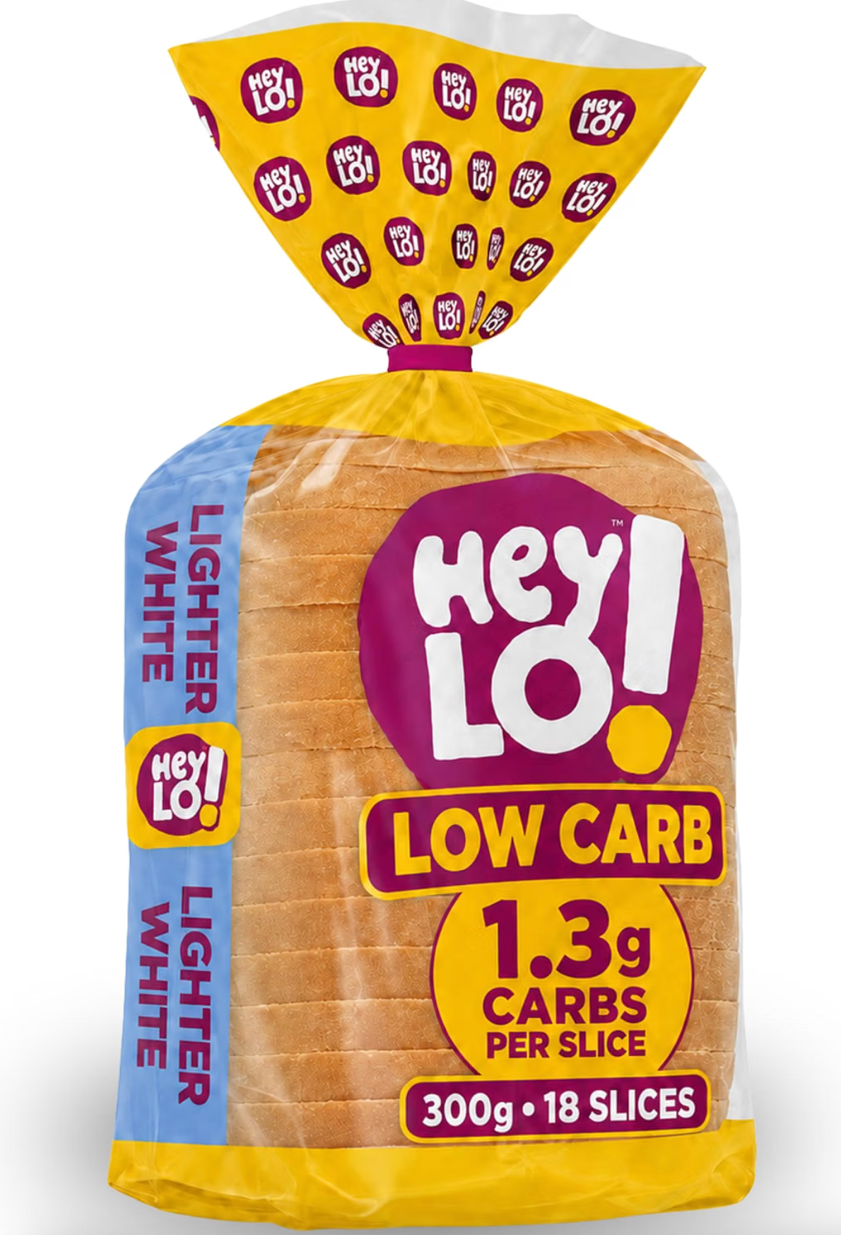 Low carb white bread - 1.3g per slice